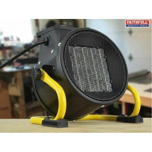 2KW Electric Fan Heater Tilting Space Air Warmer Workshop Garage 240v - Image 3