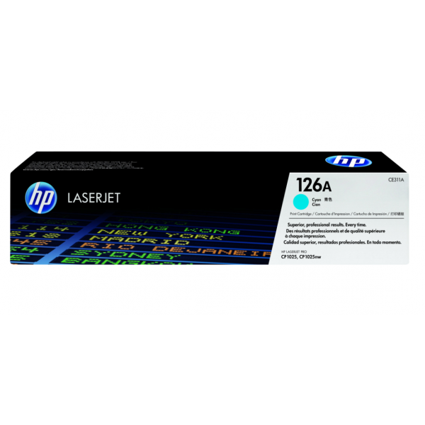 HP LaserJet 126A CE311A Cyan Toner Cartridge For LaserJet Pro CP1025 / CP1025nw
